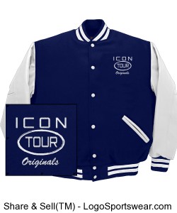 Icon Tour Letterman Jacket Design Zoom